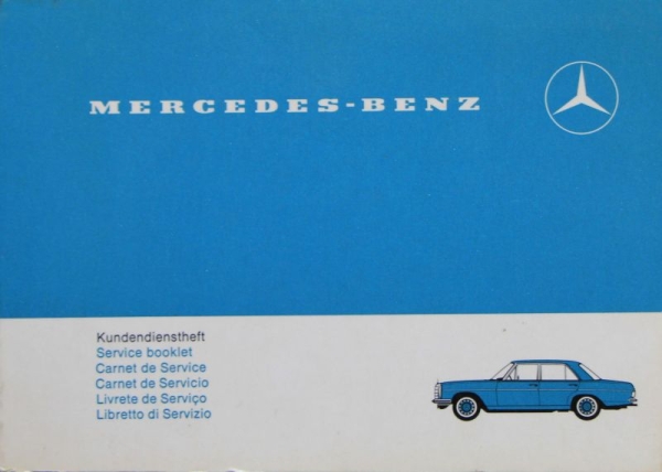 Mercedes-Benz Kundendienstheft 1969 (9079)